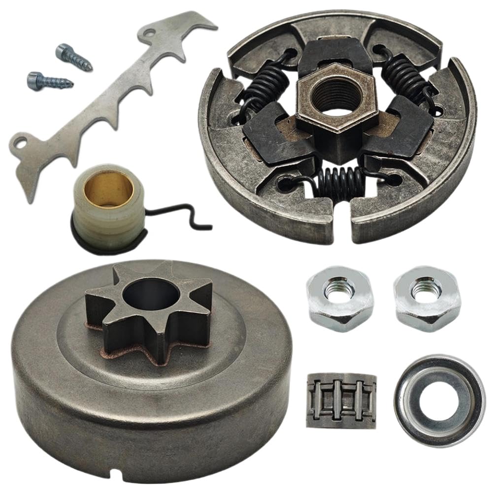 Kit de tornillos para perros de tala con engranaje helicoidal de tambor de embrague para motosierras compatibles con 021, 023, 025, MS230, MS250