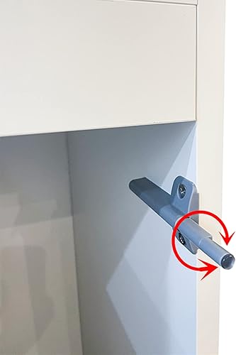 Miniatura 6 de LANDEN Aquarium Wooden Stand and Cabinet Tank Fish Reptile Sea Salt WaterTank Stand Nano Foam Leveling Mat Included Wooden Gloss Black and White