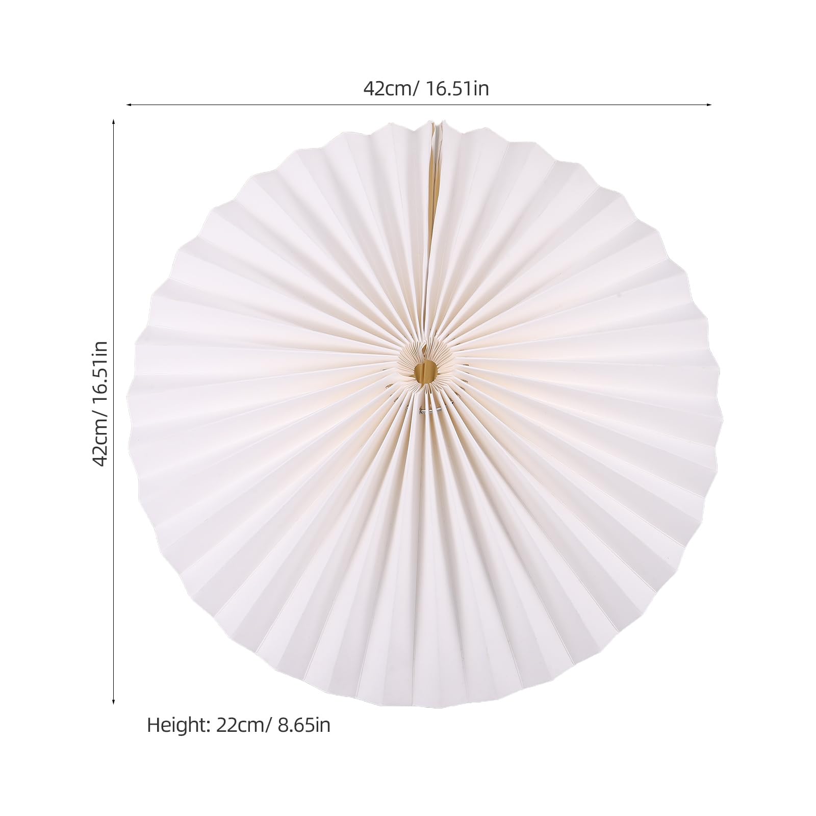 BESTYASH Paralume Lampada a Sospensione Pieghevole in Carta Bianca Design Geometrico Leggero Compatibile Lampade da Soffitto Stile Nordico per Soggiorno