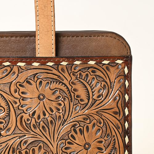 American Darling Briefcase Hand Tooled Genuine Leather Western Women Bag Handbag | for4