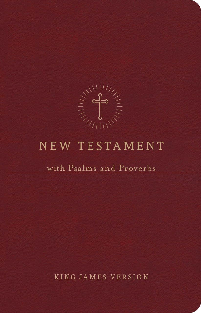 KJV Pocket New Testament with Psalms and Proverbs, Crimson LeatherTouch