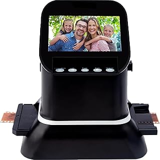 Digital Film Scanner, 120 High Resolution Film Scanner, With 4.3'' Lcd Screen, Dual Power Supply, Converts 35mm, 135, 126, 127 Films/Slides/Negatives To Jpeg Digital Photos