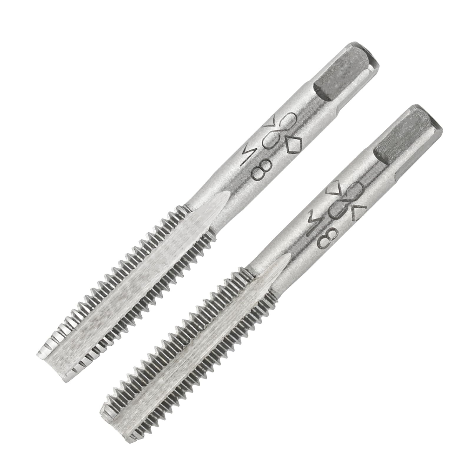 Juego de machos y terrajas manuales M8X1.25, machos y terrajas de roscado métrico M8*1.25 mm y terrajas de roscado Redondo para Mano Derecha