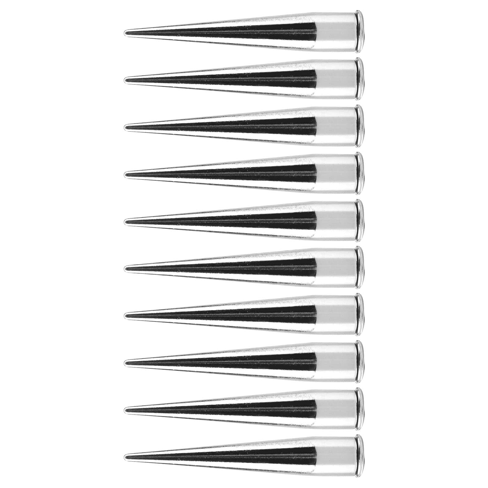 JJUNW 500 stuks vierkante klinknagels metaal, klinknagels voor leer zilver, metalen sierklinknagels DIY punk klinknagels voor tas lederen band kleding jassen handschoenen