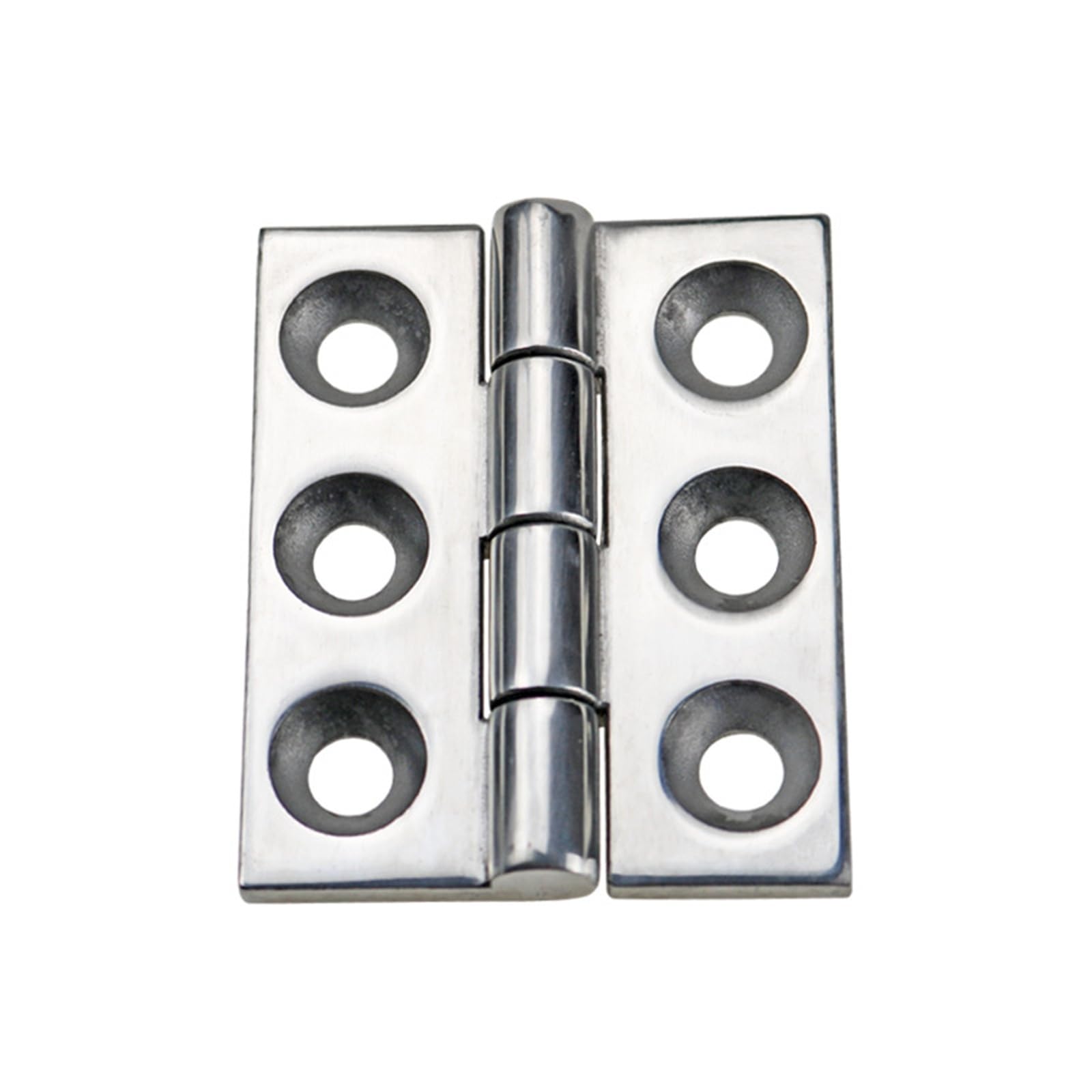 Rmwkrmogrf 65X55 Stainless Steel Shaped Large Hole Fastening Hinge Machinery Equipment Hinges 1Pcs ﻿(65X55)