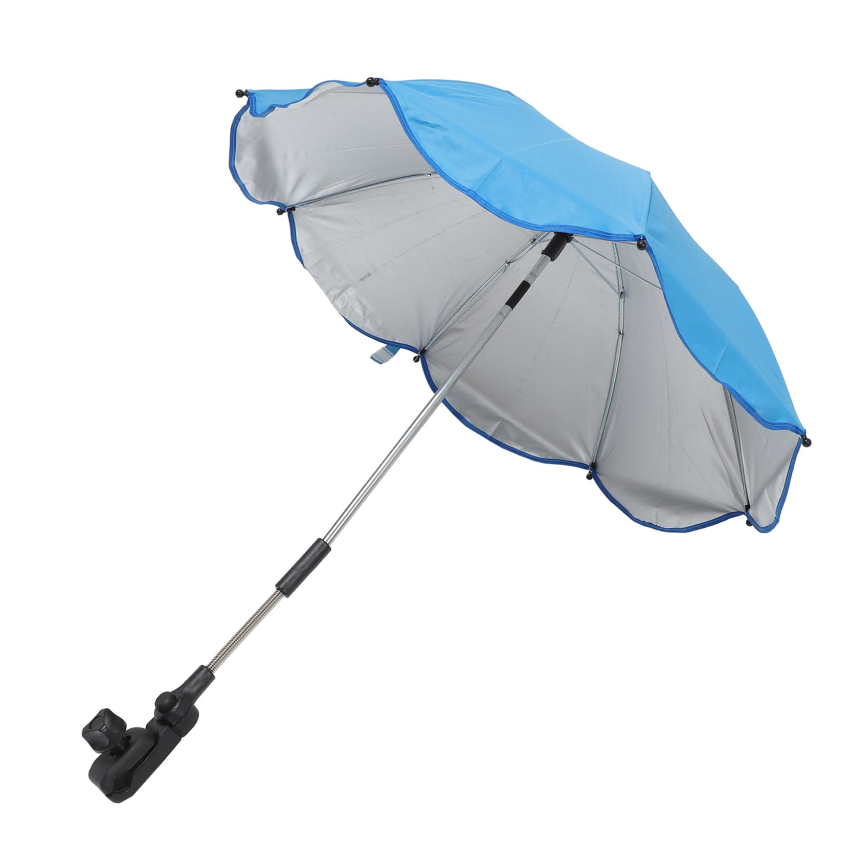 Milisten Clip Stroller Umbrella UV Protection Beach Chair Umbrella Accessories with Handle Wind Resistant Design for Outdoor Use for Strollers and Beach Chairs
