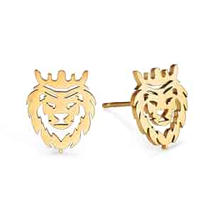 Amazon.com: Lion Earrings Studs - Stainless Steel Lion