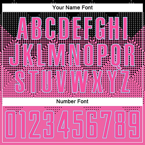 Custom Soccer Jersey Set Personalized Pink Black Light Blue Soccer Shirts Shorts Uniform for Adult Boys Girls Youth with Team Name Number Logo