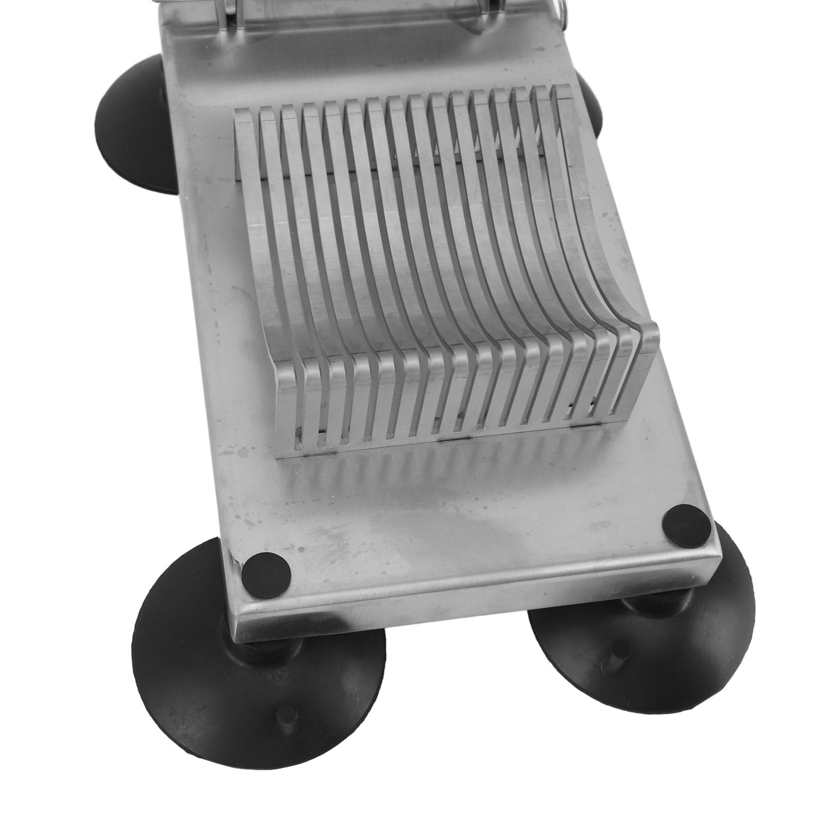 Aramox Cortador de Verduras Comercial, Cortador de Alimentos Manual de Acero Inoxidable con de Brazo Largo y 4 Pies de Ventosa, Corte Uniforme de Frutas y Verduras para Restaurantes, Cantinas, Uso