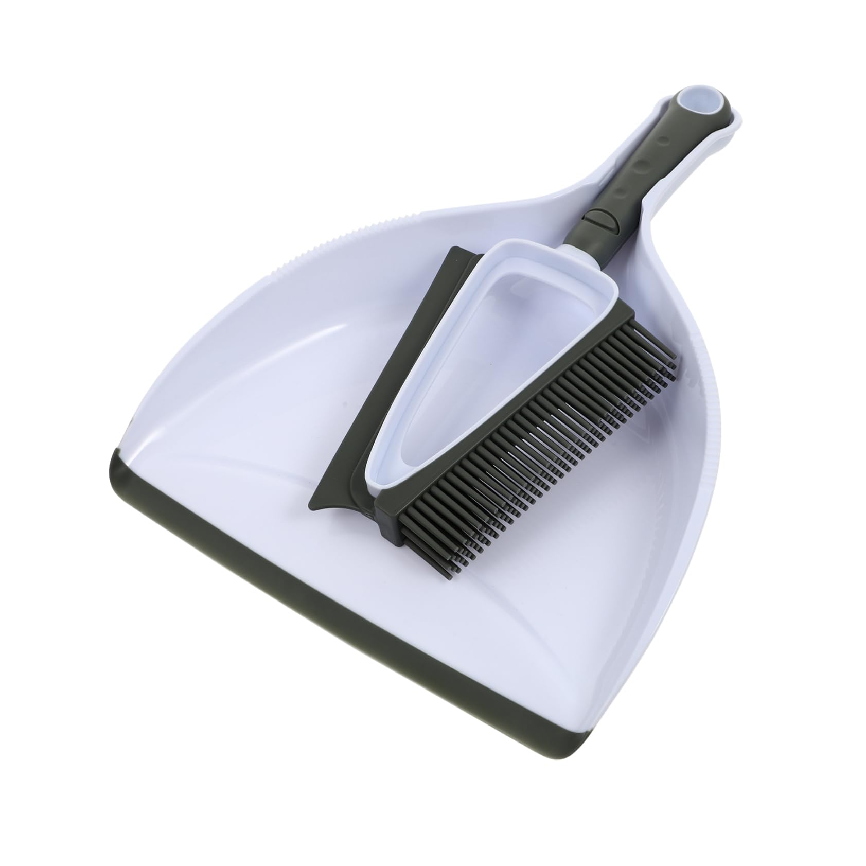 FOMIYES 1Set Pet Hair Removal Brush with Dustpan and Broom Multi Functional for Home and Pet Cage Efficient Hair Scraper and Collector for Dog and Cat Owners