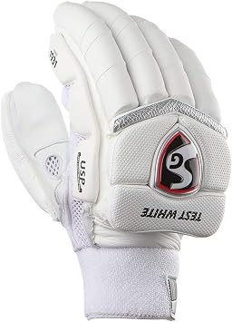 SG Test White Cricket Batting Gloves Mens Size Left