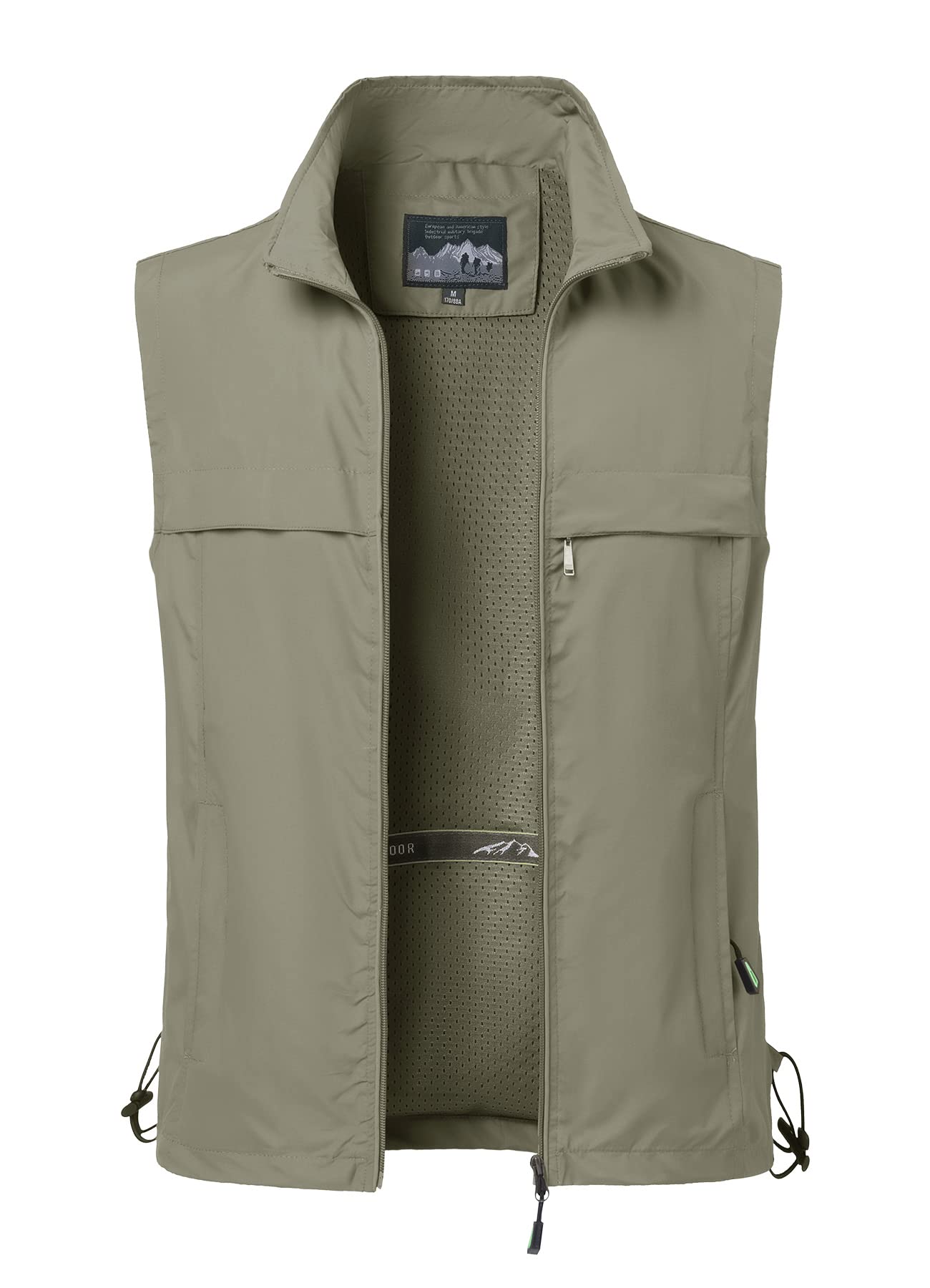 Gilets de Pêche Pour Hommes Gilets Multi Poches Gilets sans Manches Gilets à Séchage Rapide Photographie Camping et Chasse Randonnée Gilet Sans Manches