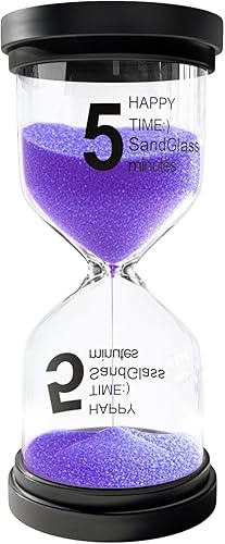 Miniatura 14 de Temporizador de arena de 1 minuto, reloj de arena de plástico para niños, temporizador de reloj de arena acrílico, reloj de arena pequeño de 1