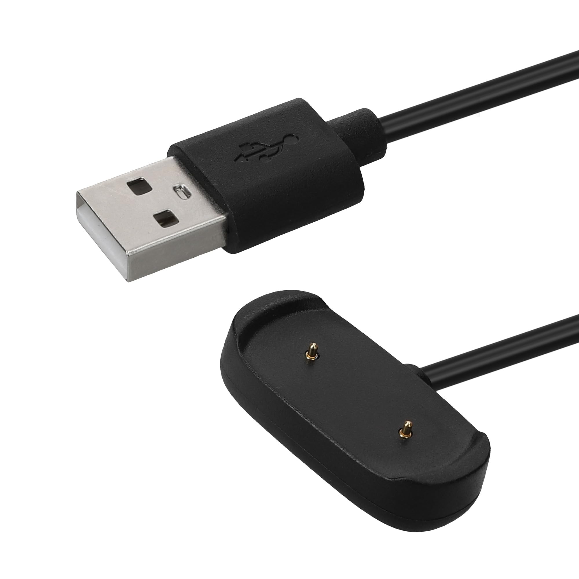 kwmobile Cable de carga compatible con Huami Amazfit Bip 3/3 Pro/Bip 5 / Amazfit Active EDGE/T-Rex/Zepp E cable - Conector USB con base de conexión para smartwatch - 100