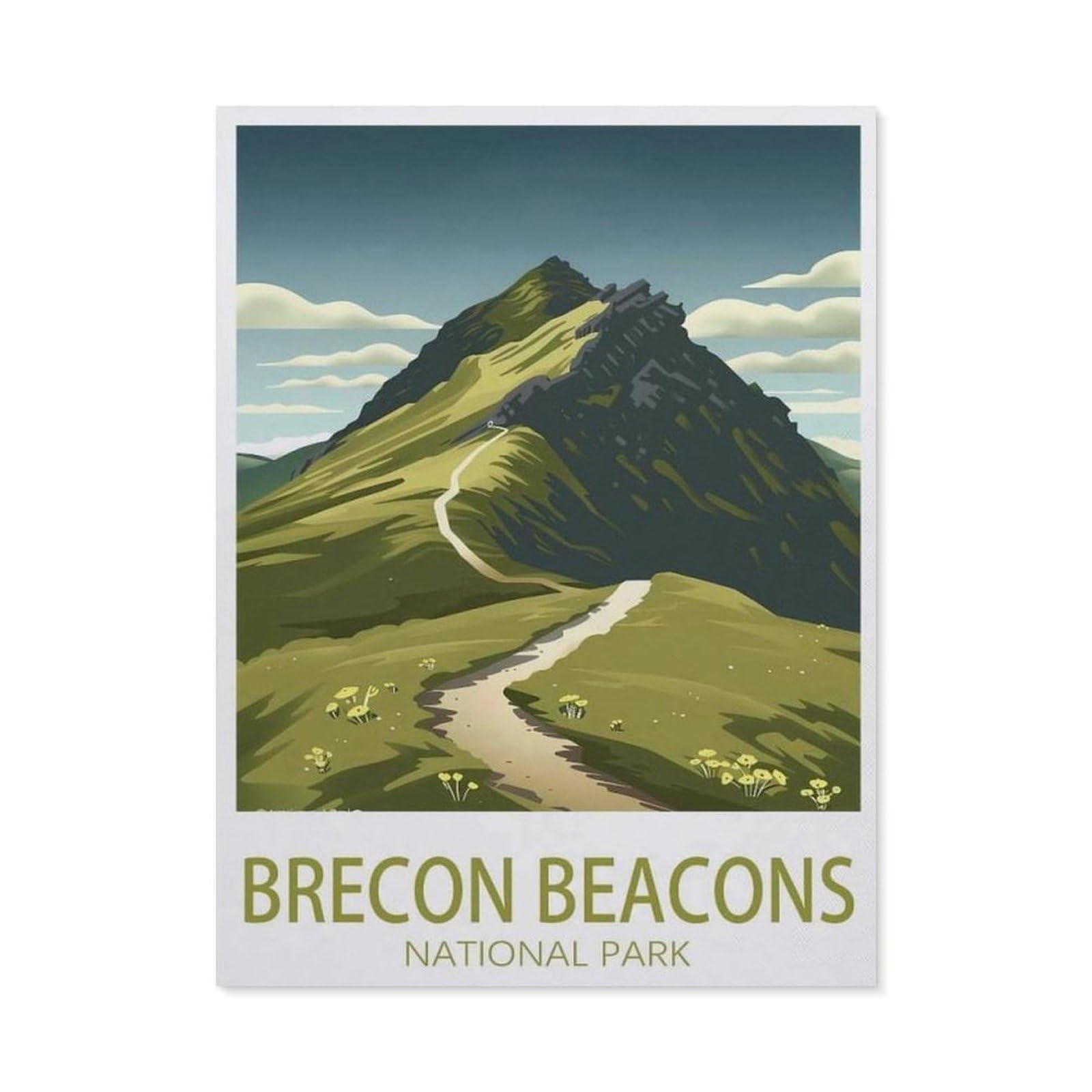 jigsaw 1000 pieces，Brecon Beacons National Park，DIY Art for Grown Ups Adults（75x50cm）-AY12