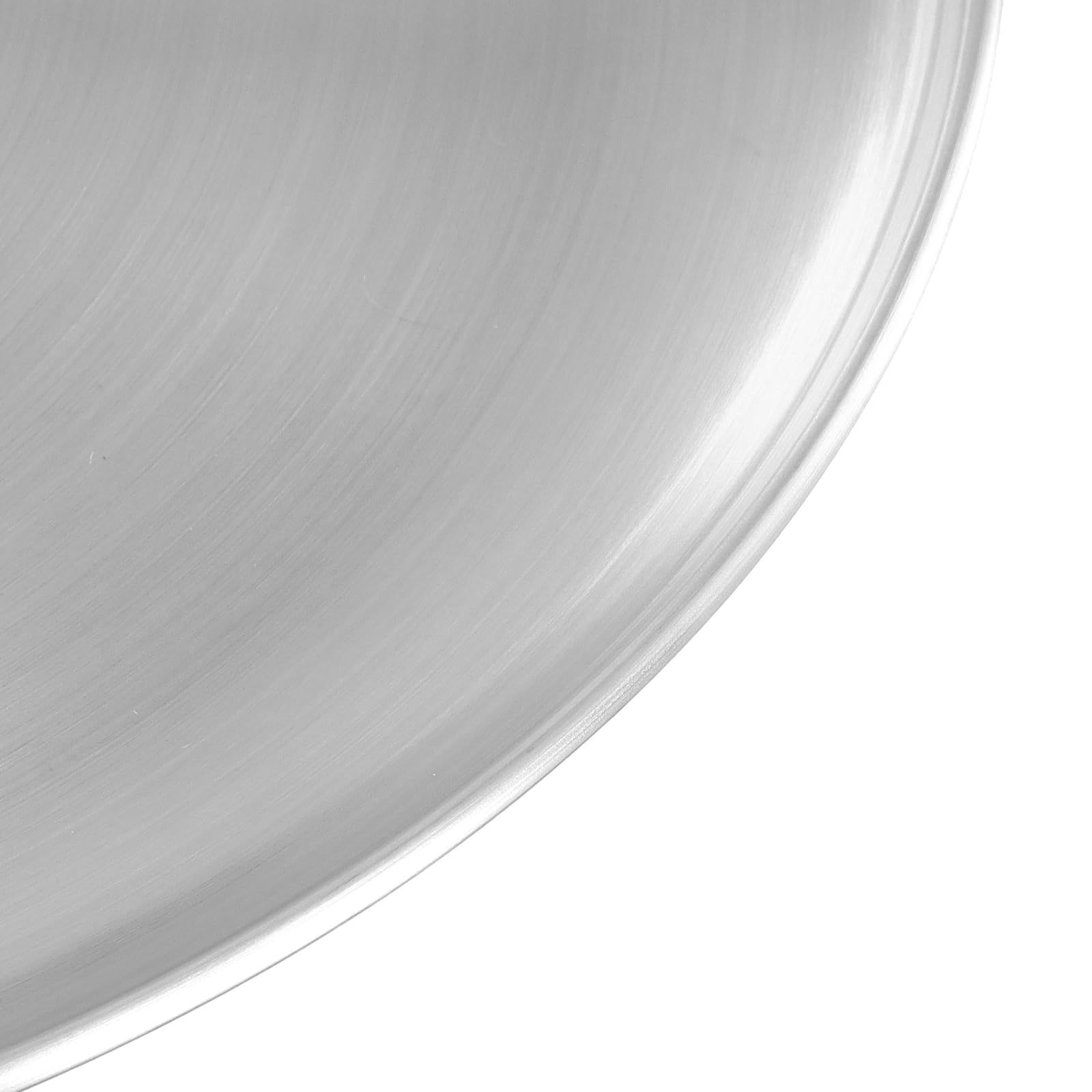 6 piatti rotondi in acciaio inox, 26 cm, piatti in argento, piatti da portata per pizza, cucina, campeggio, feste