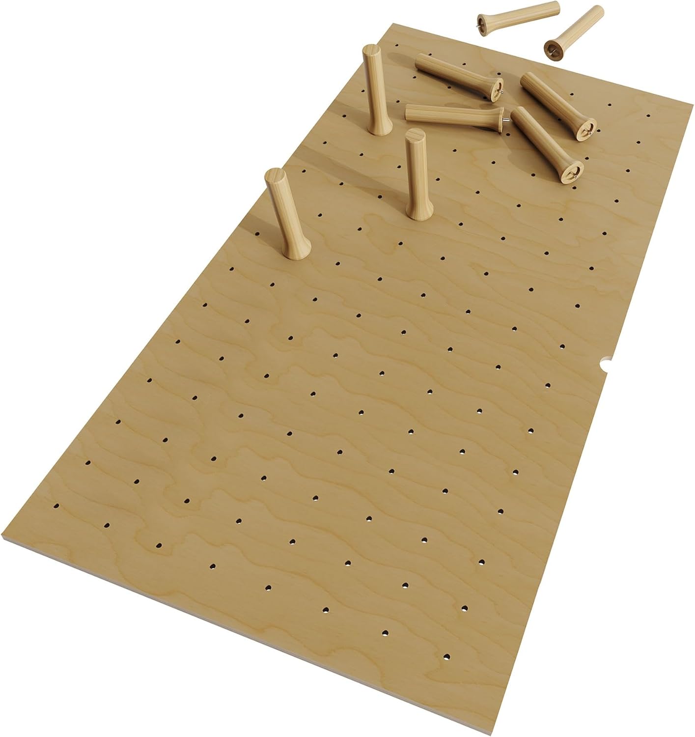 Dowell 24.25" x 21.25" Drawer Divider Organizer Wood Peg Board - 9Pegs