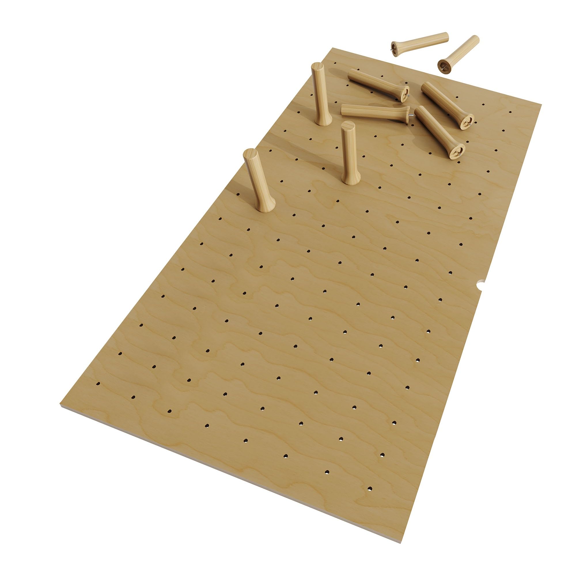 Dowell 39.25" x 21.25" Drawer Divider Organizer Wood Peg Board - 16Pegs