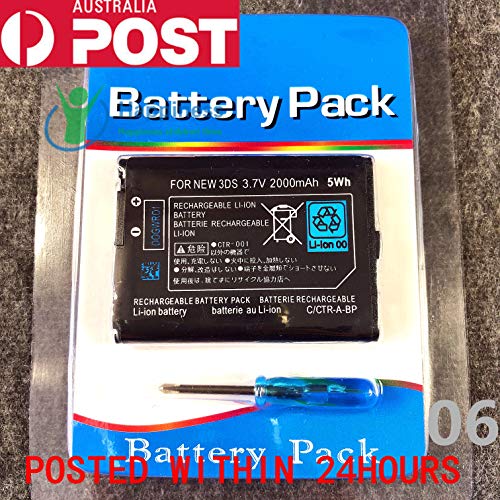 New Rechargable Battery Pack for Nintendo New3DS N3DS 3.7V 2000mAh
