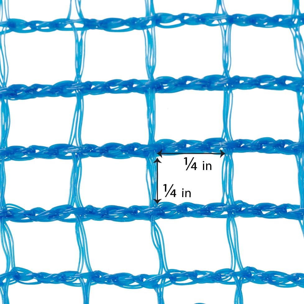 Image of Safety Netting 8.6'x150' 1 /4 inch Blue, Fire Retardant Debris Fence