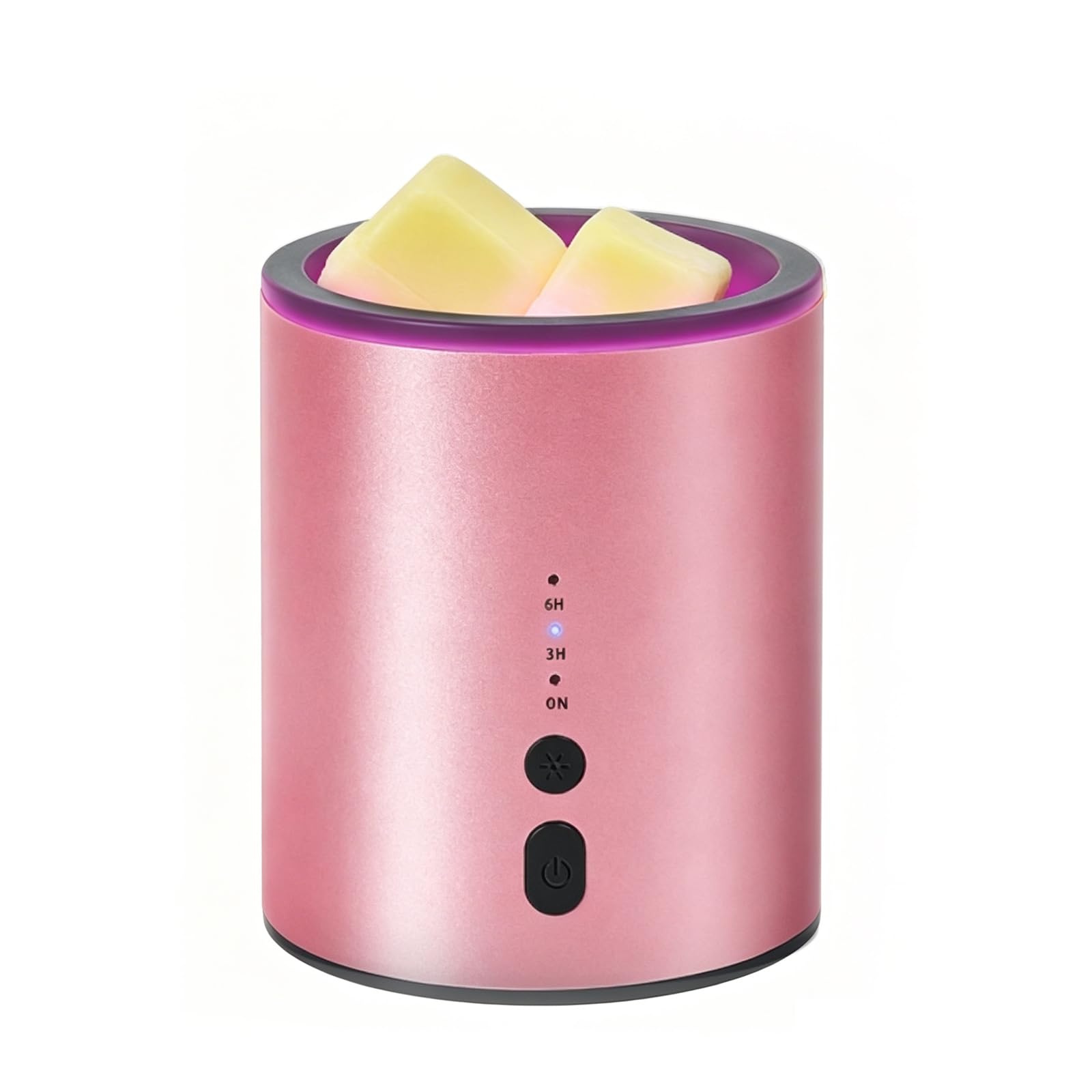 AVEKI Electric Wax Melt Warmer, Electric Candle Wax Burner with Timer, Multicolor LED Night Light, USB Powered Scented Wax Melter for Home Bedroom Office, Gifts for Women Mom Friends (Pink)