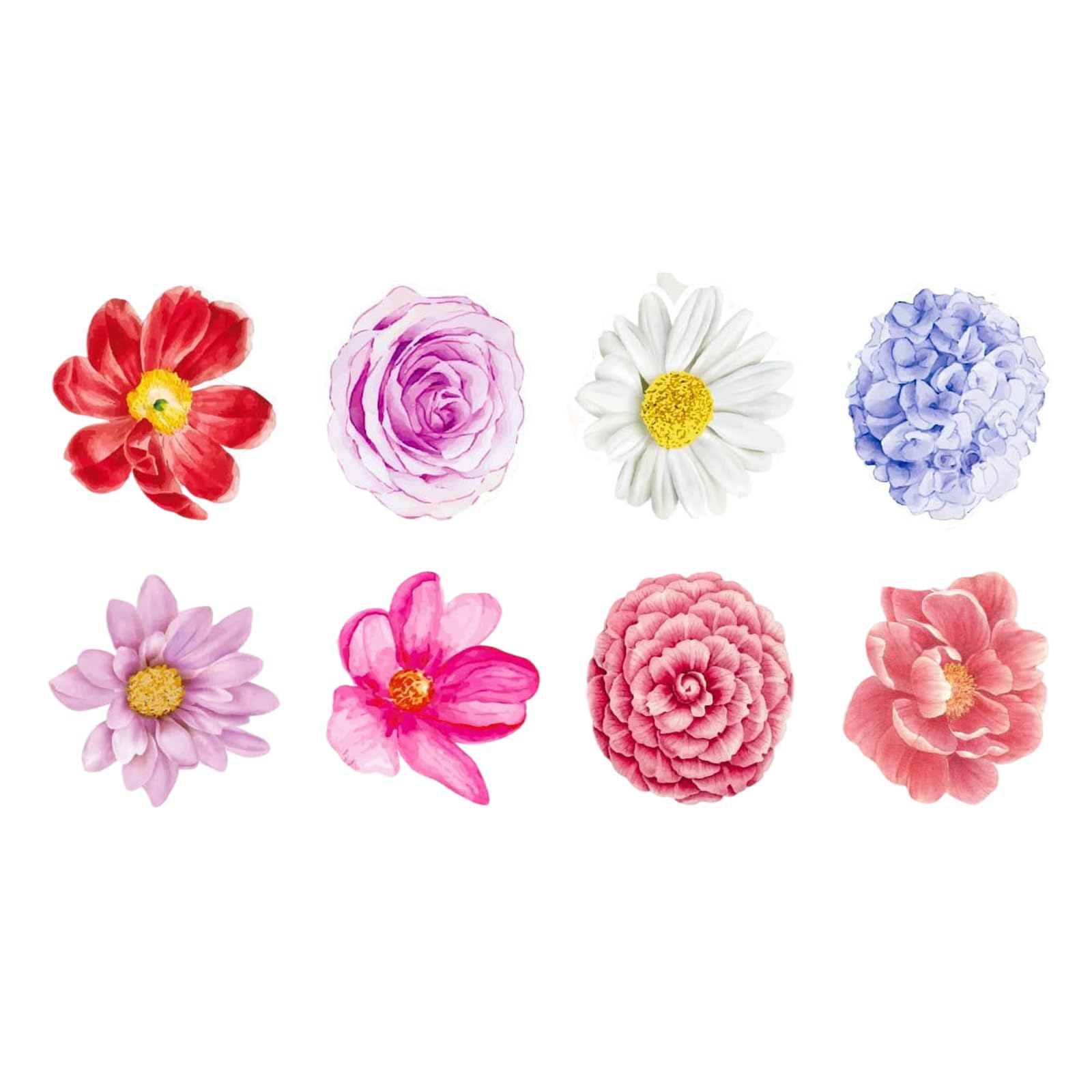 500Counts Flower Seal Sticker Adhesive Wrapping Label Floral for Scrapbooking Journal Notebook Album Packaging Craft