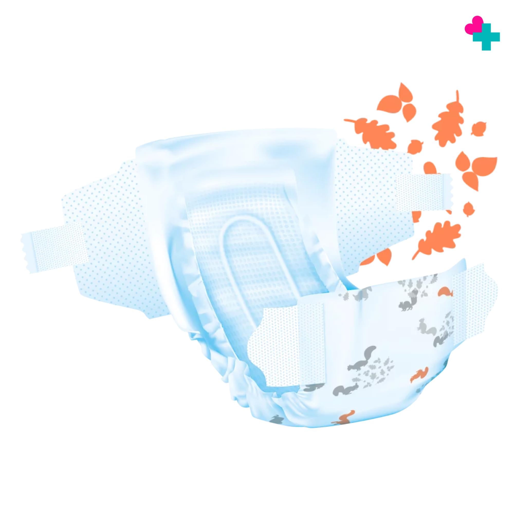 Pañales Infantiles Ecológicos Pure&Nature. Pañales Desechables. Pañales con Tecnología de Sequedad Instantánea. Hasta 12 Horas Seco. (2 Paquetes, Talla 3)