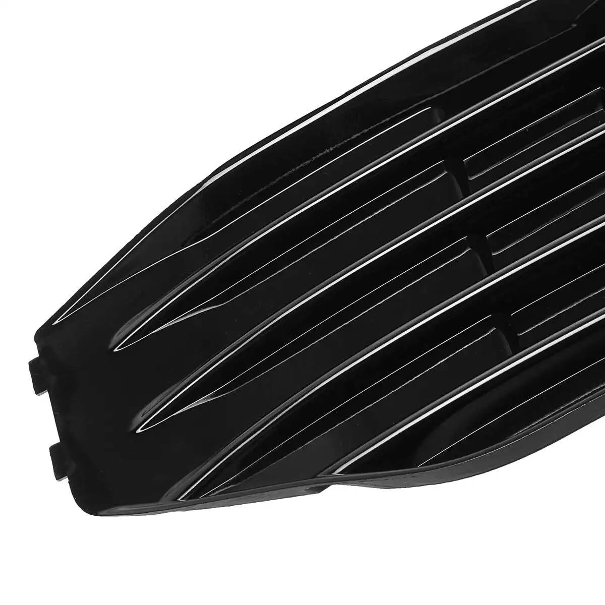 Błyszczący czarny 2x kratka przedniego światła przeciwmgielnego samochodu Grill Transporter, dla VW, dla T5 SPORTLINE 2010-2015 kratka lampy przeciwmgielnej osłona grilla Przednie grille samoc