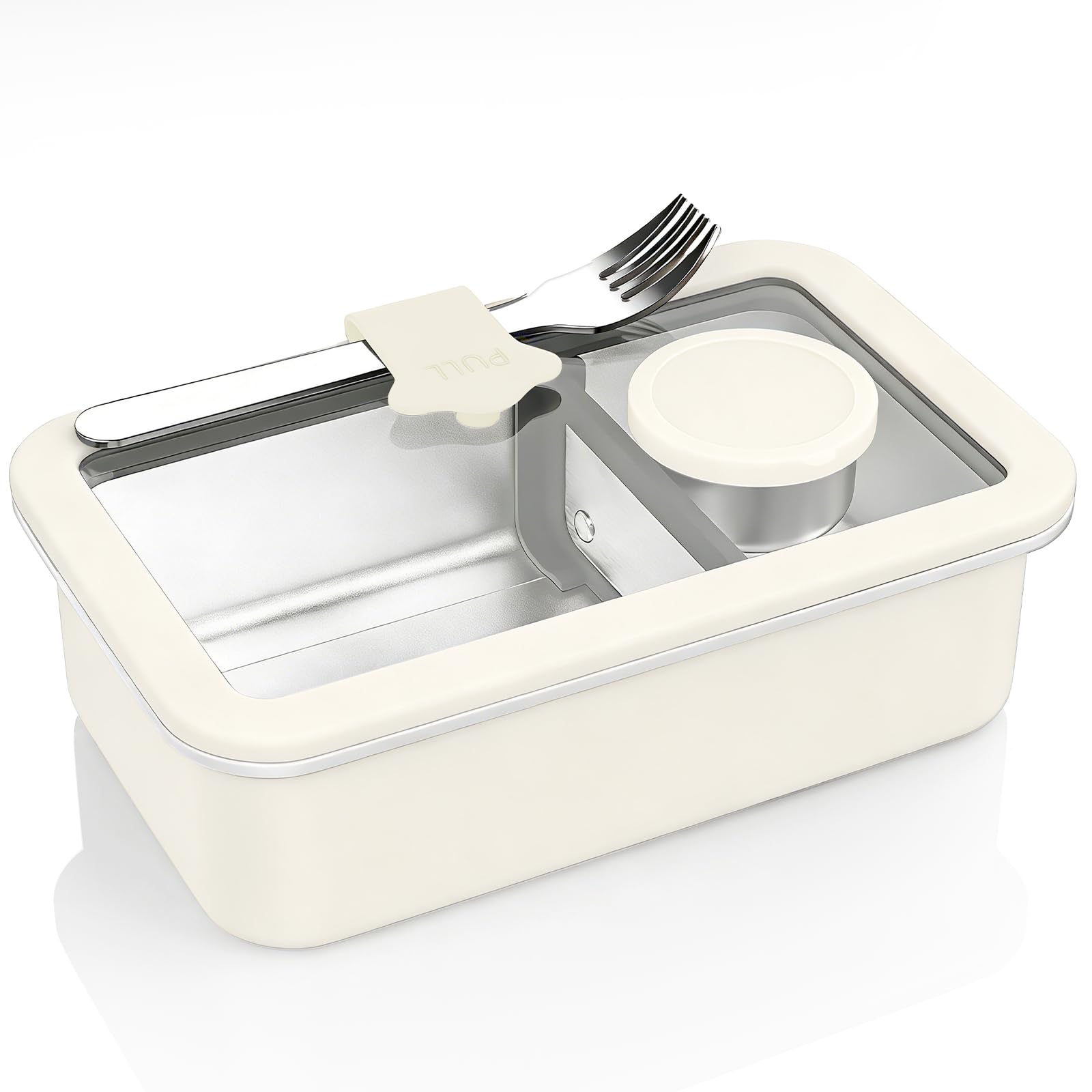 Photo 1 of Bakpoco Stainless Steel Bento Box - 42oz, Adjustable Divider