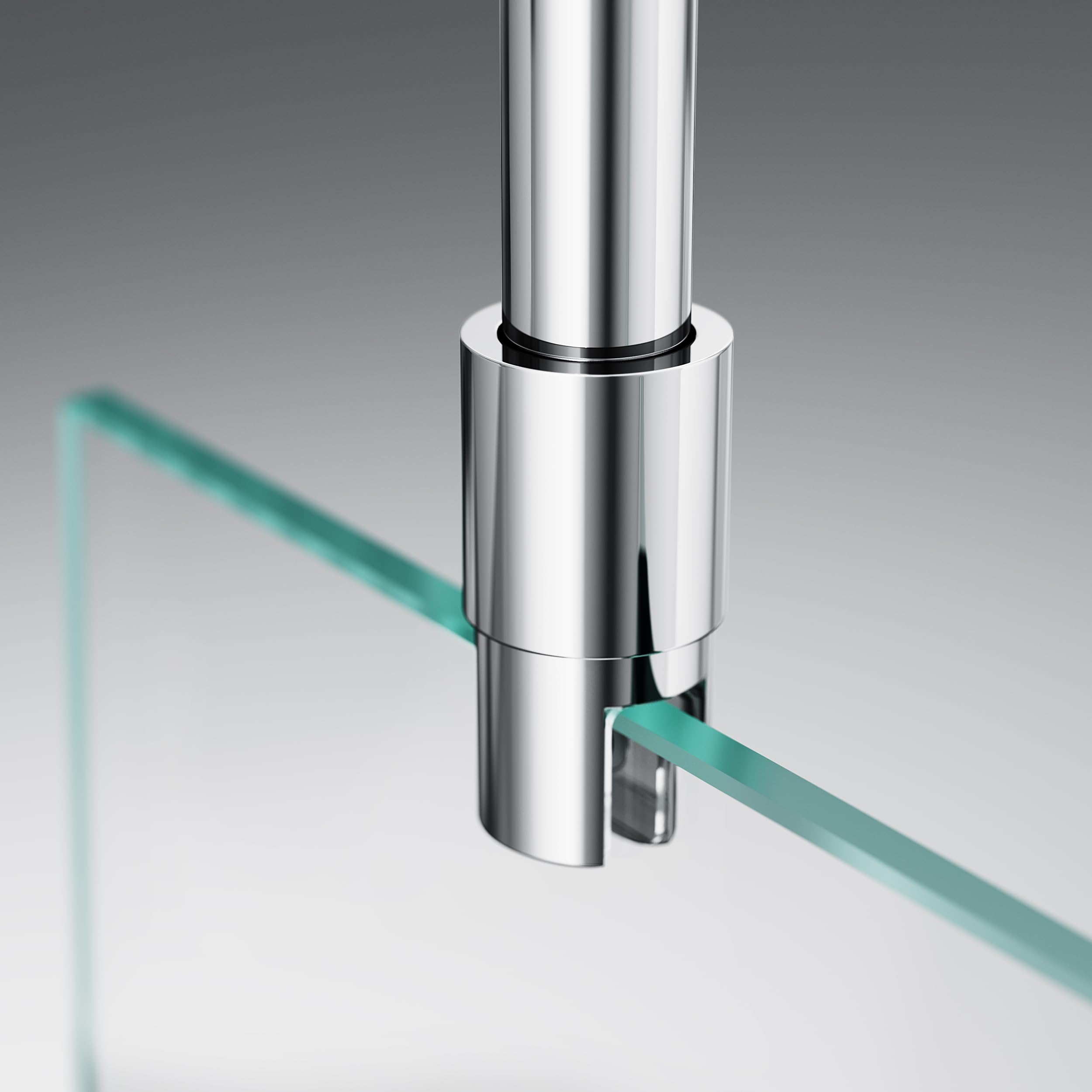 Barre de stabilisation paroi de douche, 564 mm,chromé | Fixation au plafond, Acier inoxydable 304, Pour verre de 6 à 10 mm