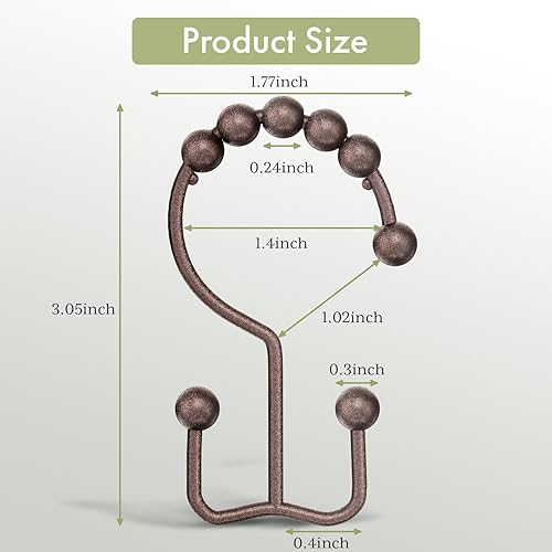 Miniatura 10 de Amazer cortina de regadera Anillos