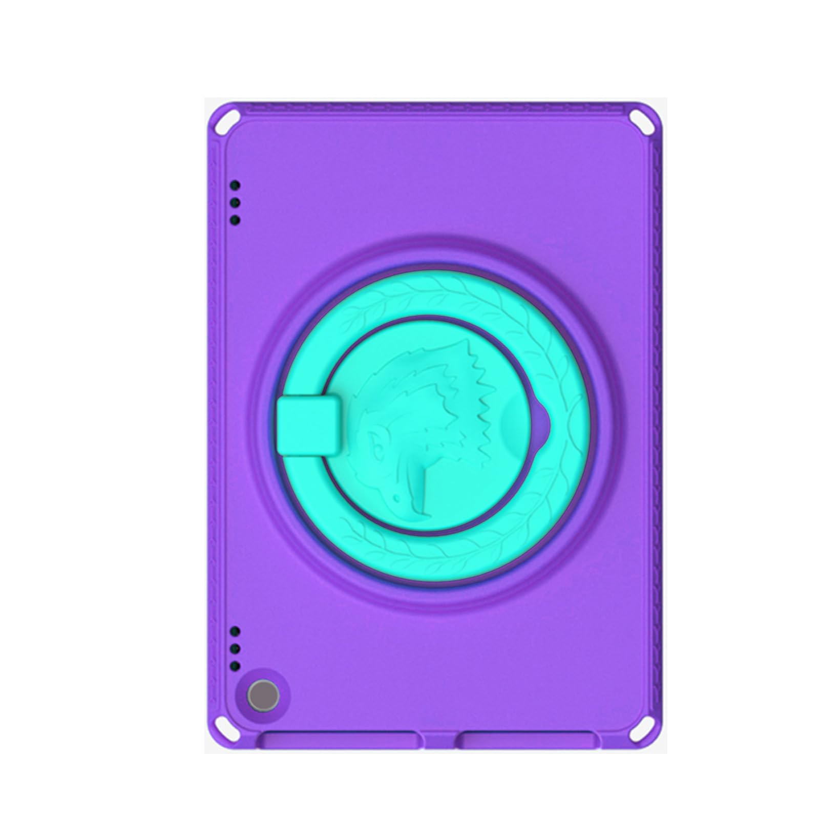 Cosiki Custodia Tablet per Bambini per HD 10 2023 2021, Copertura Rigida con Supporto in EVA con Cavalletto e Maniglia Ruotabili, Protezione Schermo Integrata (viola chiaro)