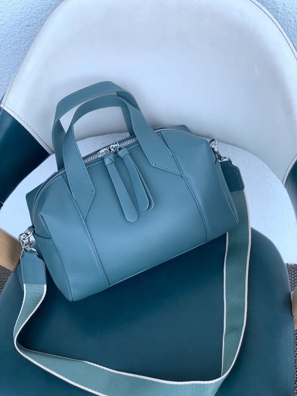 Bolsos de Boston para mujer, bolsos de hombro únicos, bolsos de Hobo, multicolor de viaje, ultramarinos ligeros