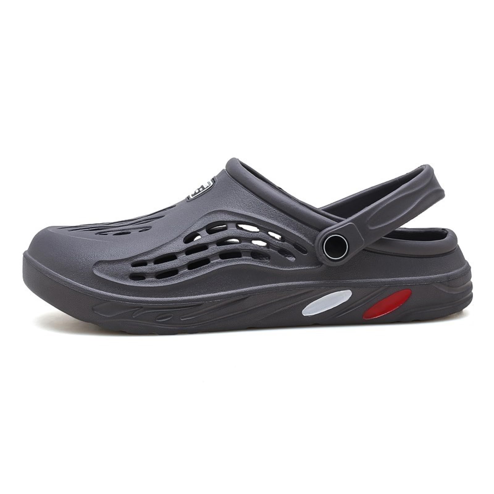 Tongs Homme Hommes Clogs Léger Eva Chaussures De Jardin Respirant Sandales Plage Antidérapant Chaussons d'eau en Plein Air Grande Taille 49-gray-48-49