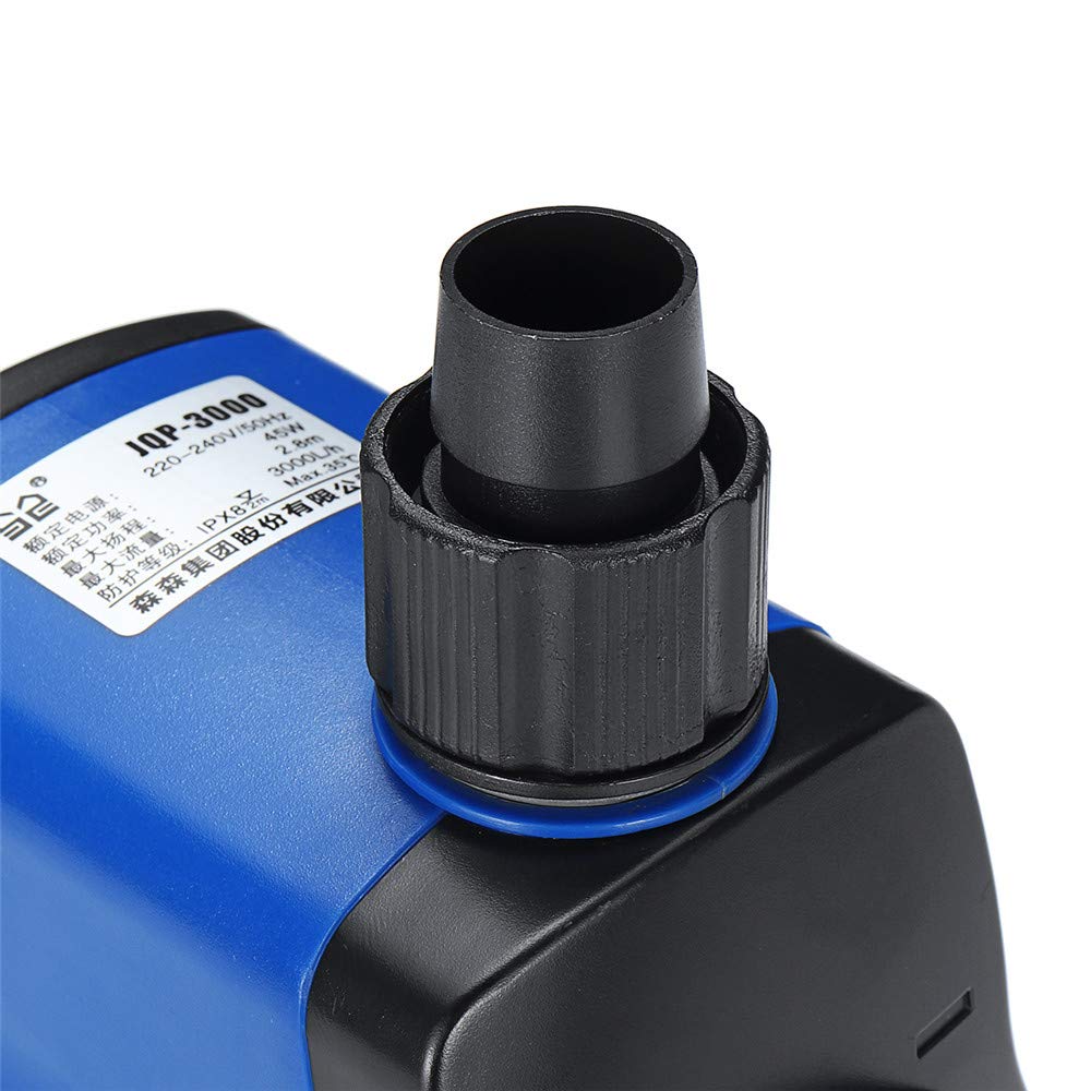 EsportsMJJ 5/20/35/45/80W 220V Ultra Silencioso Sumergible Acuario Bomba De Agua Tanque De Peces Fuente Estanque Filtro - 80