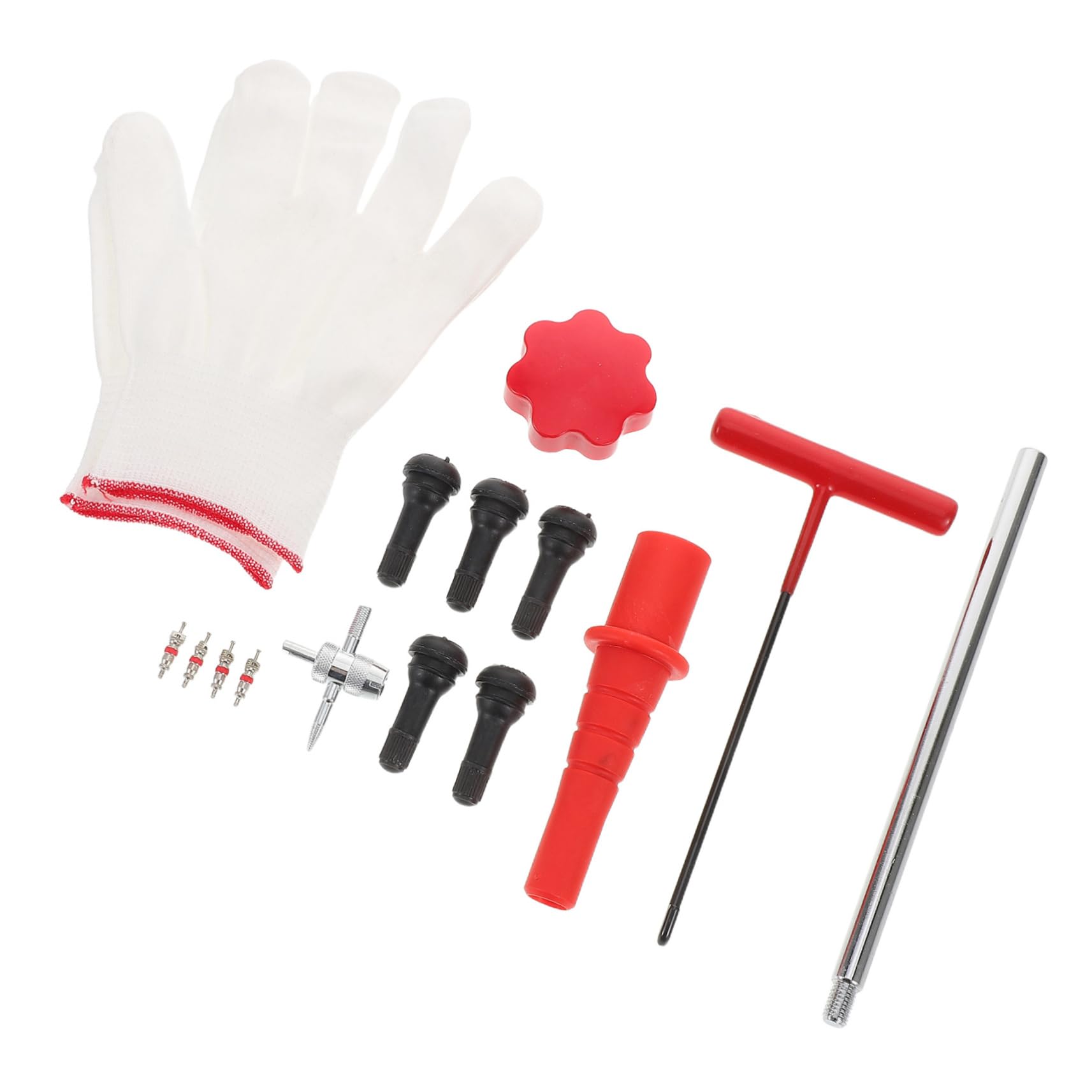 FUNOMOCYA 1 Set Tire Valve Repair Kit Multifunctional Valve Stem Removal Tool Quick Repairs Motorcycles and Fit and Easy to Use