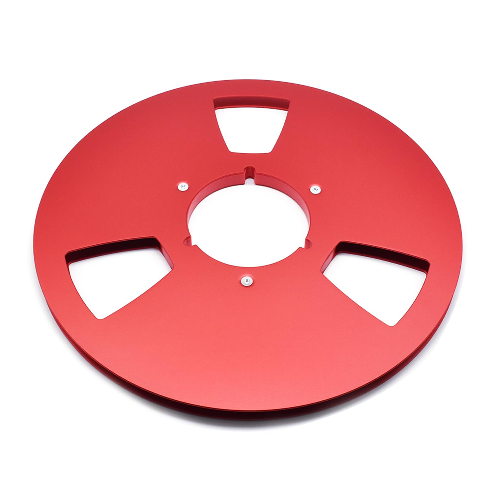APGLSXY Duty 3 Hole Aluminum Reel for 1/4" Open Reel Tape Decks 10.5Inch Hub Disk Accessory Empty Hub with Disk