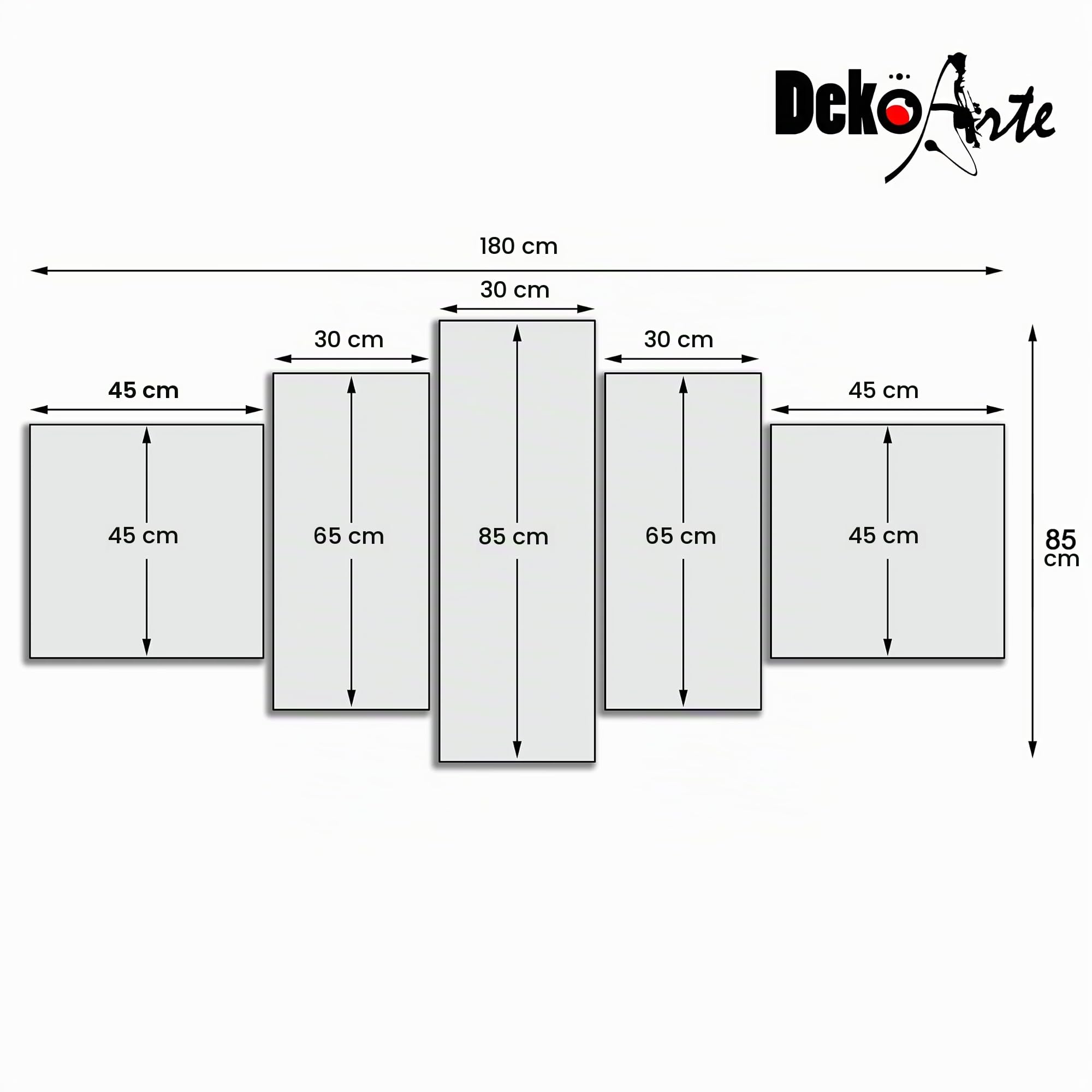 DekoArte - Cuadros Modernos Impresión Imagen Artística | 5 Piezas 180x85cm | Lienzo Decorativo Para Salón o Dormitorio | Estilo Abstracto Arte Árbol de la Vida de Gustav Klimt XXL