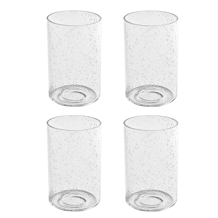 Buy 4 Pack Seeded Glass Shade Covers, 5.5in Height, 3.5in Diameter, 1