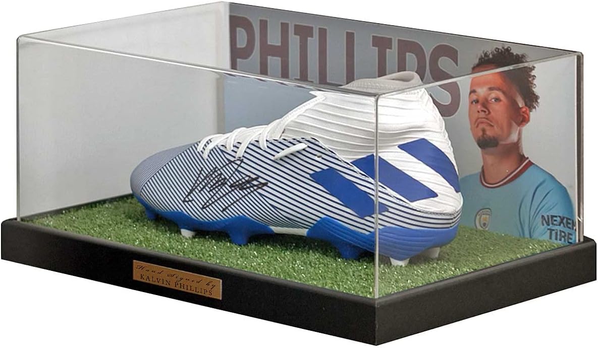 Kalvin Phillips Hand Signed Man City Football Boot Photo Display COA