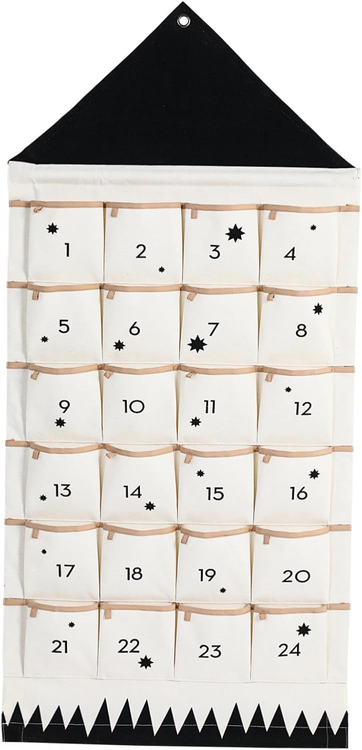 Angoily Christmas Wall Hanging Storage Organizer Bag Multi-functional Sundries Organizer for Tidy Home Decor and Holiday Countdown