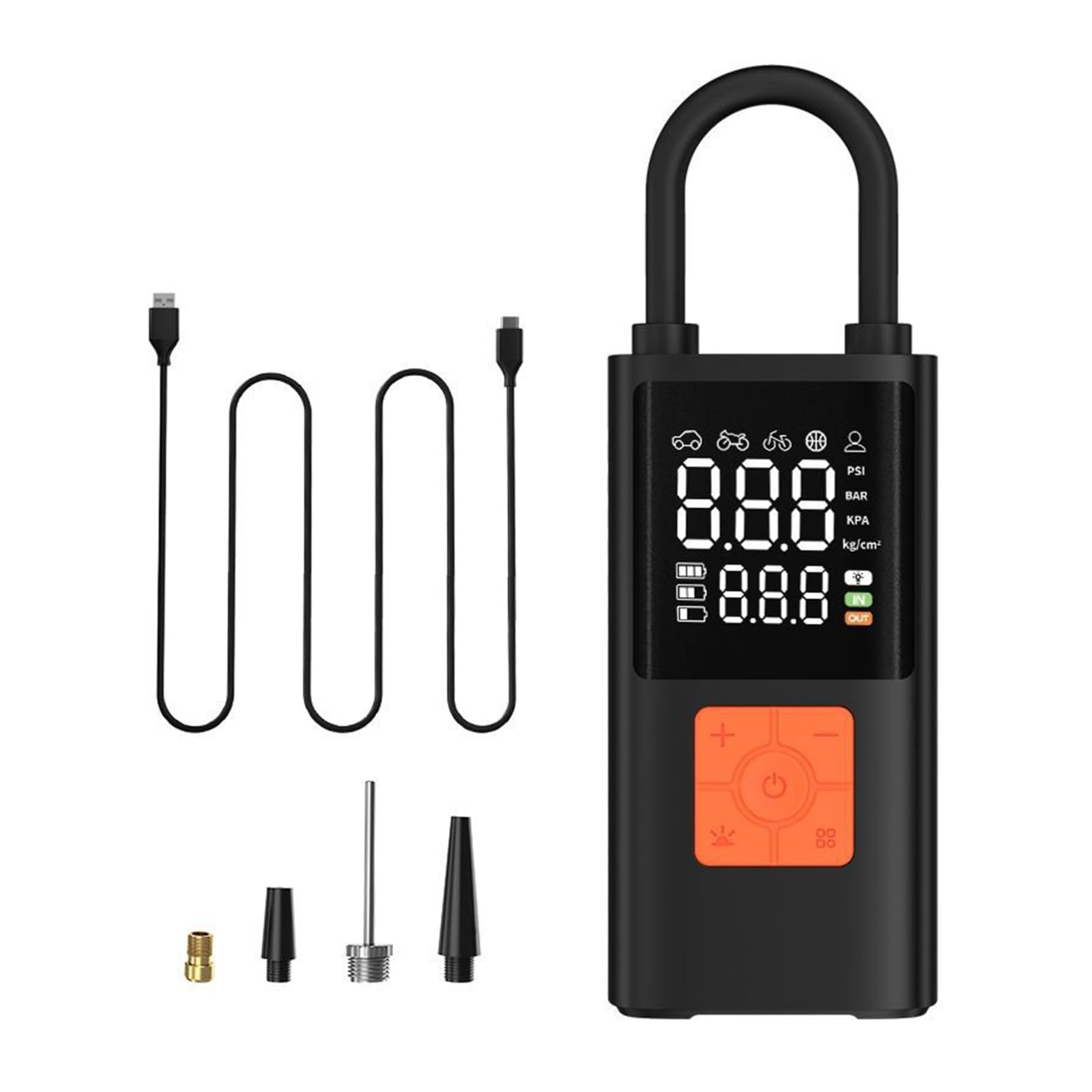 Car Air Compressor Pump Electric Tire Inflator Pump Motorcycle Bicycle Inflator Portable Air Compressor