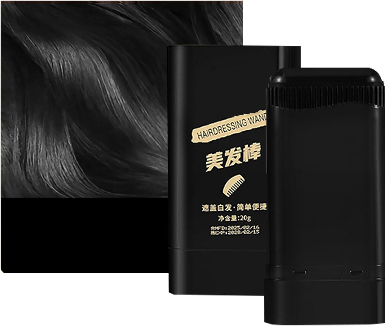 Hair Dye Stick, Temporary Hair Coloring Wand, Chalk Brush Tool, Easy Application for Salon & Home Use, 20g Compact Size, Ideal for Women, Travel, Beard, and Barber Styling