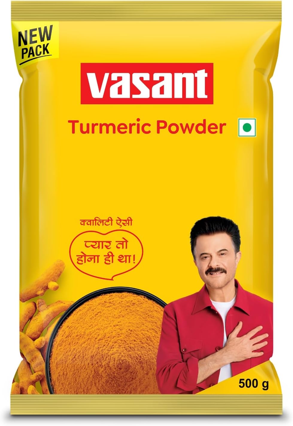 VASANT Turmeric Powder 500Gm | Haldi Powder - No added Colours, Flavours and Chemical | Pack of 1