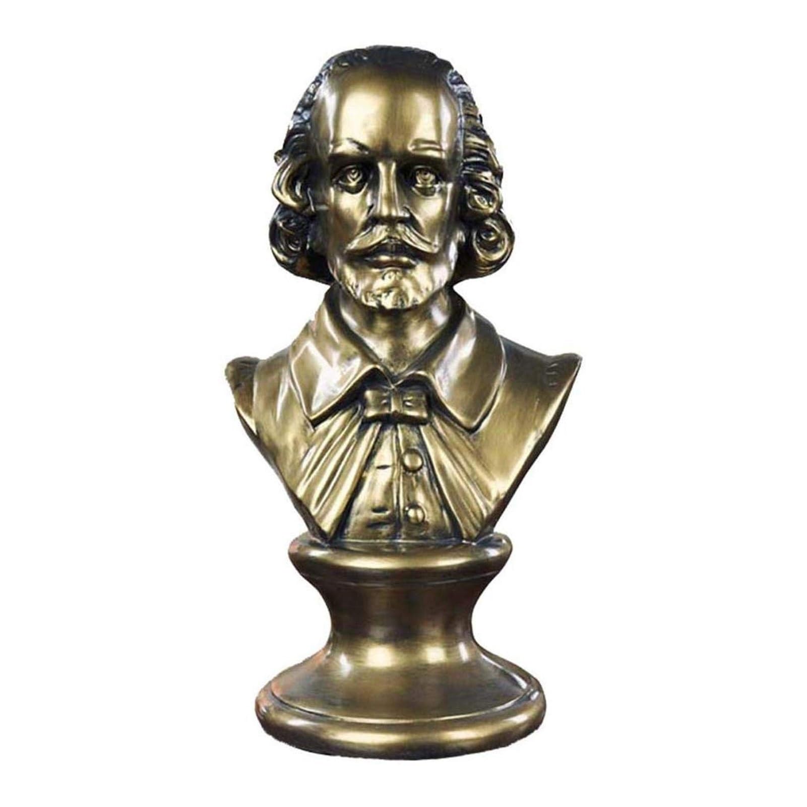 Duoazjl One Color Art Statue - Ornaments Statues Sculptures Shakespeare Sculpture Statue William Shakespeare Bust Figurine Shakespeare S Bust Desktop Decoration Souvenirs Crafts Resin