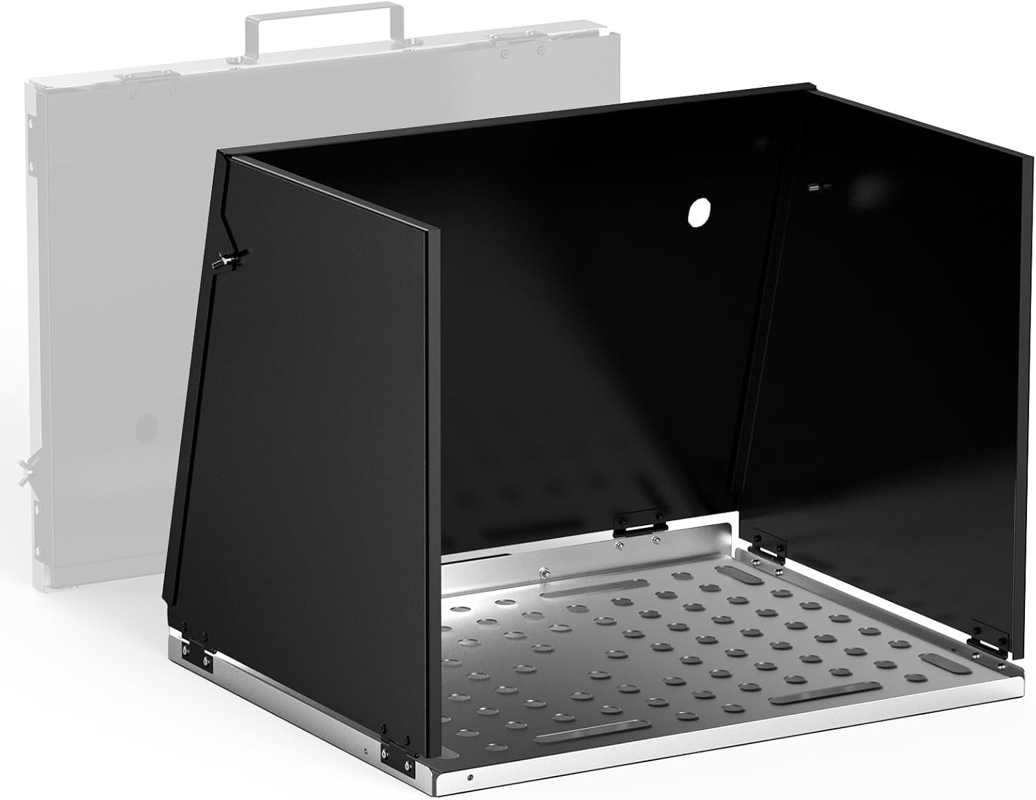 YESWELDER Portable Folding Welding Table - Heavy-Duty Carbon Steel Workbench with Handle & 3 Safety Panels for TIG MIG ARC