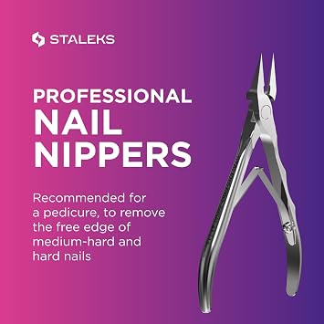 Staleks Pro EXPERT 61 Ingrown Toenail Nippers 16mm Blades Narrow Tips with Safe Ends Stainless Steel Professional Pedicure Tool