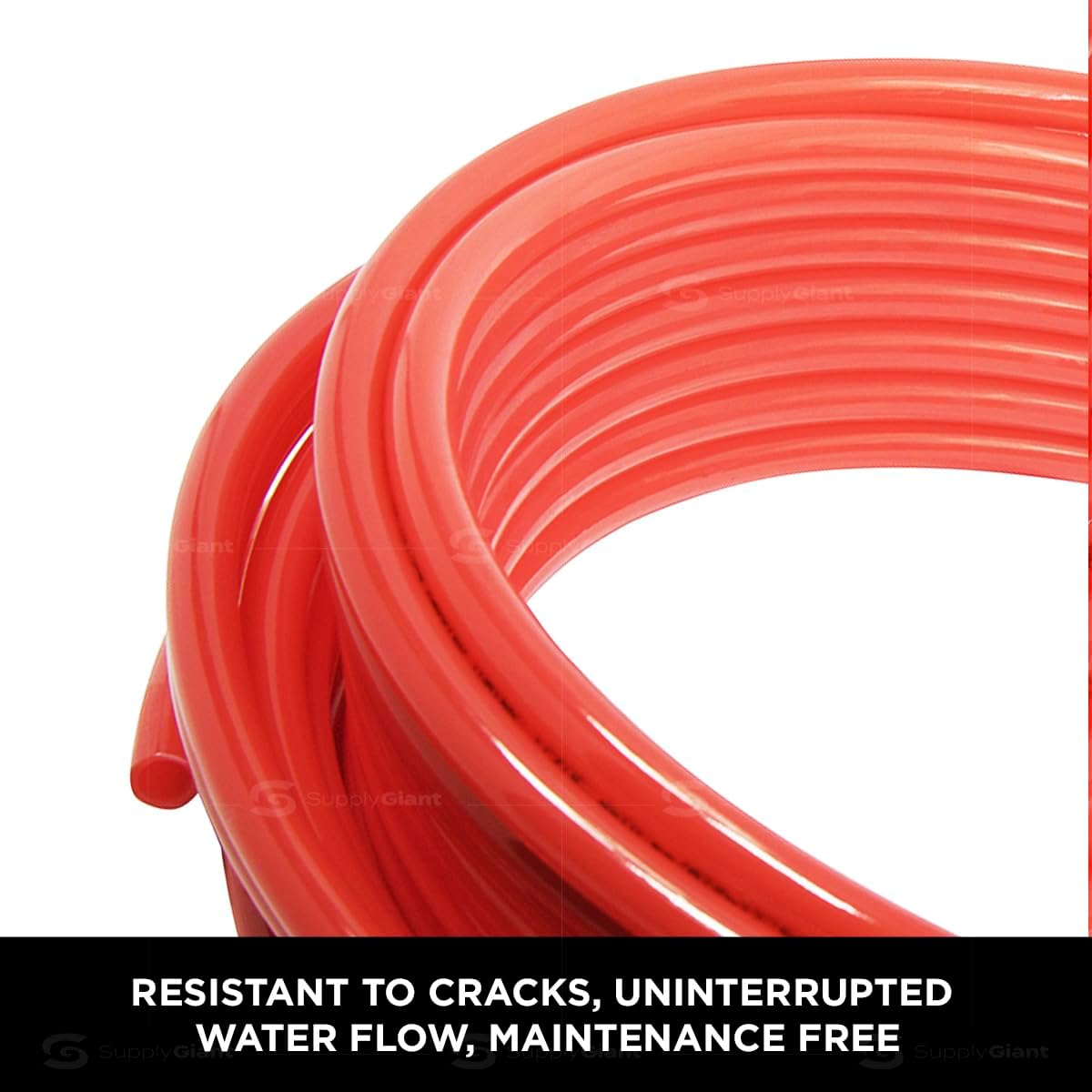 Pex-A Tubing 1 Inch x 500 Ft Pex Tube Coil, Non-Barrier Pex Pipe for Potable Water, 1" Pex Flexible Water Tubing for Plumbing, Red Pex Tubing