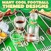 JOYIN 24 Pcs Football Plastic Cups, 16oz Disposable Football Party Cups Bulk for Sports Event, Football Party Supplies, Holiday Tableware Party Decorations