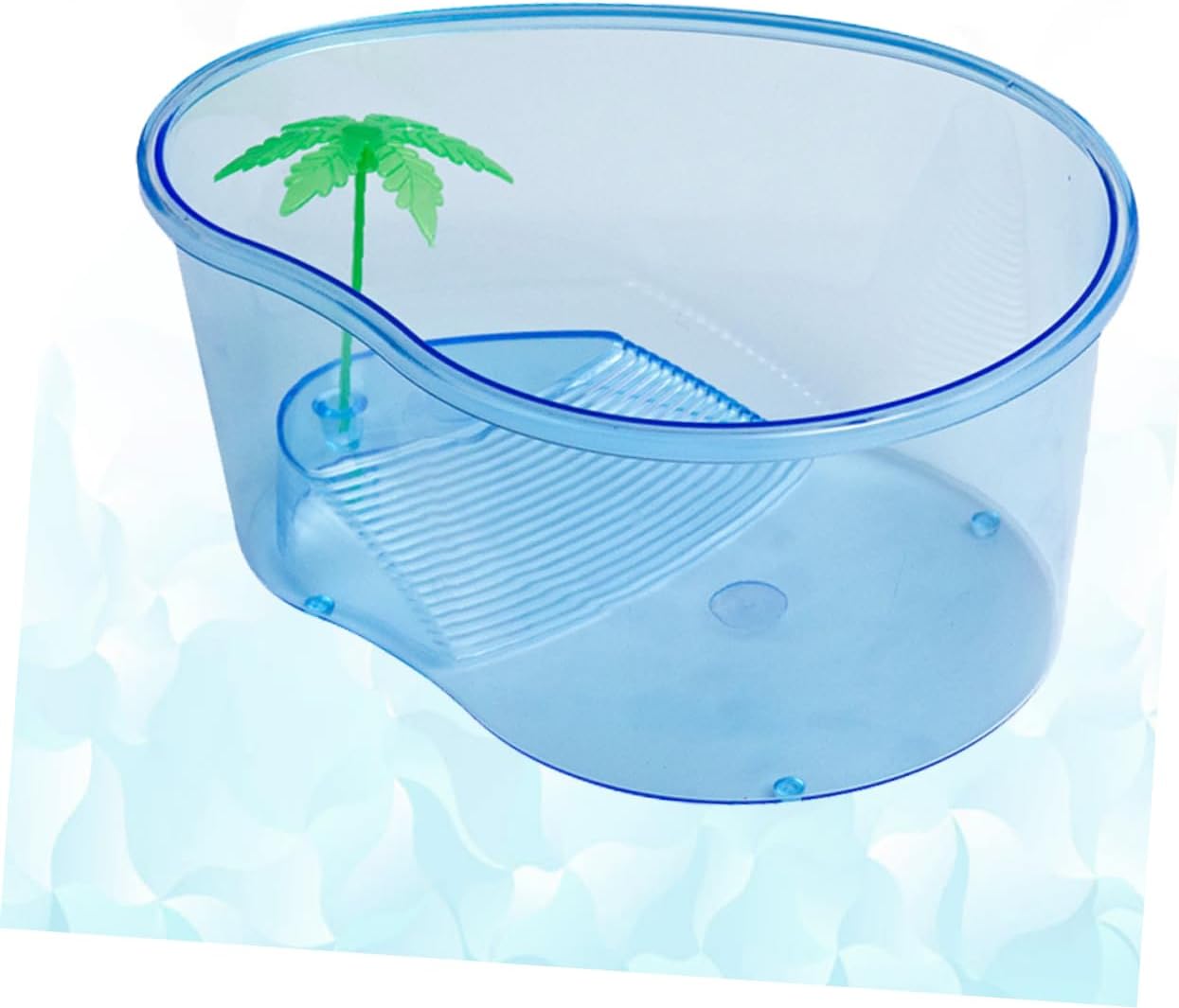 1Pc Turtle Tank Fun Tortoise Habitat for Plastic Design Easy to Clean Natural Look for Young Turtle Lovers